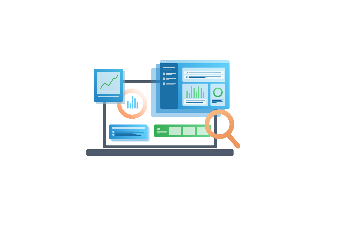 Automation Illustration - appears when WordStream is automating a process