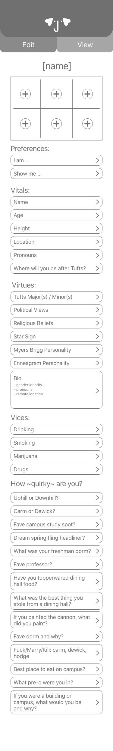 Profile Edit