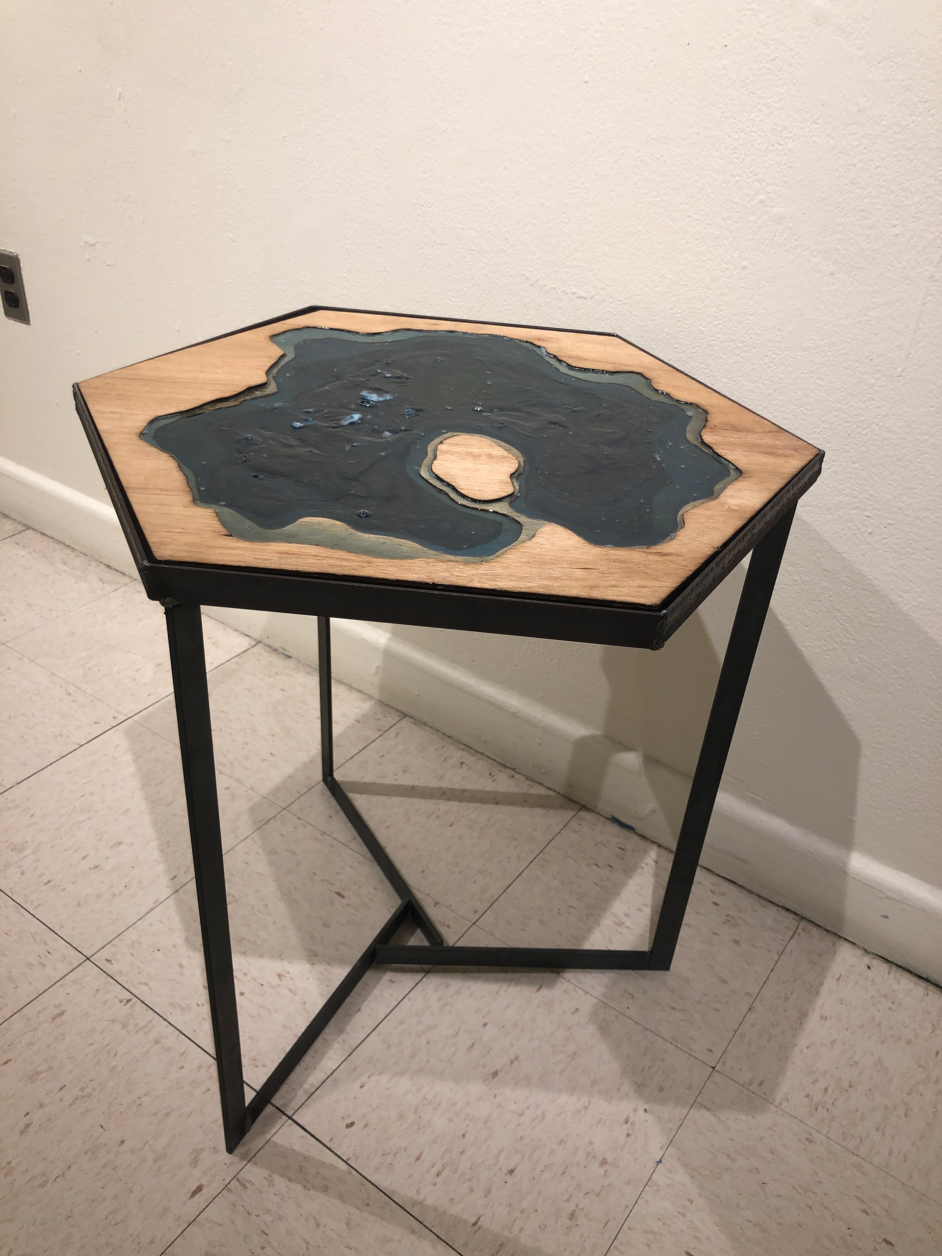 Finished Hex Table: Side